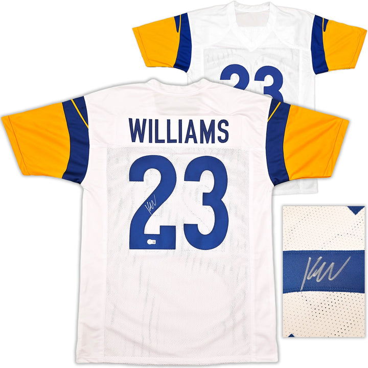 Los Angeles Rams Kyren Williams Signed White Jersey Beckett