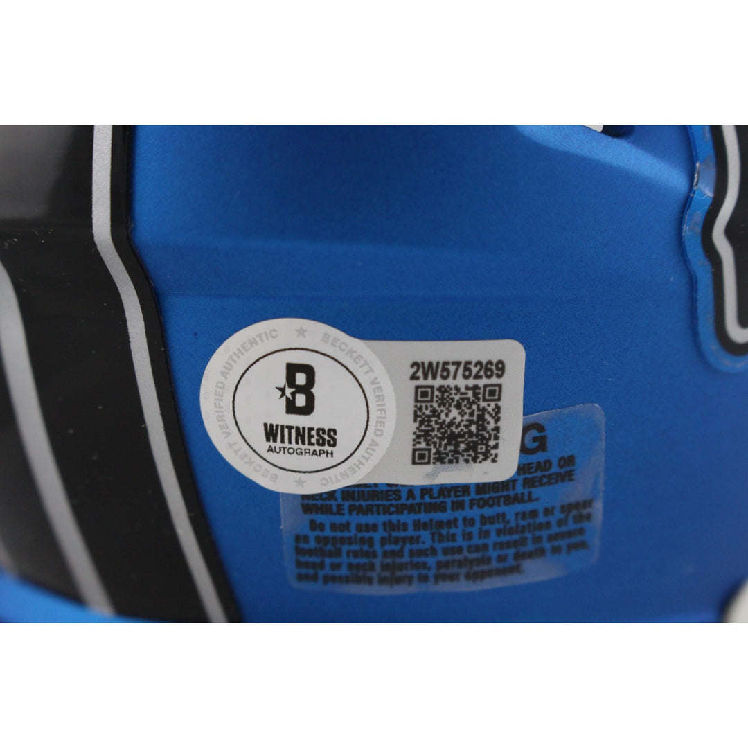 Sam LaPorta Autographed/Signed Detroit Lions 24 Alt Mini Helmet Beckett 49661