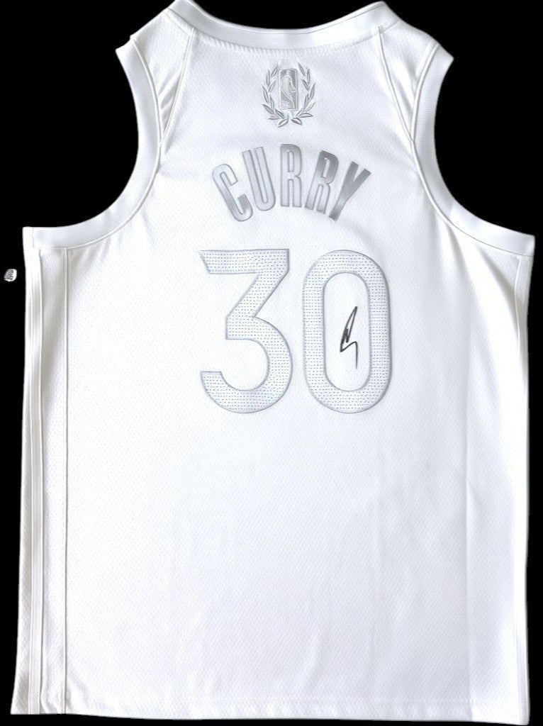 STEPHEN CURRY SIGNED AUTOGRAPHED WARRIORS MVP AUTHENTIC SWINGMAN JERSEY JSA
