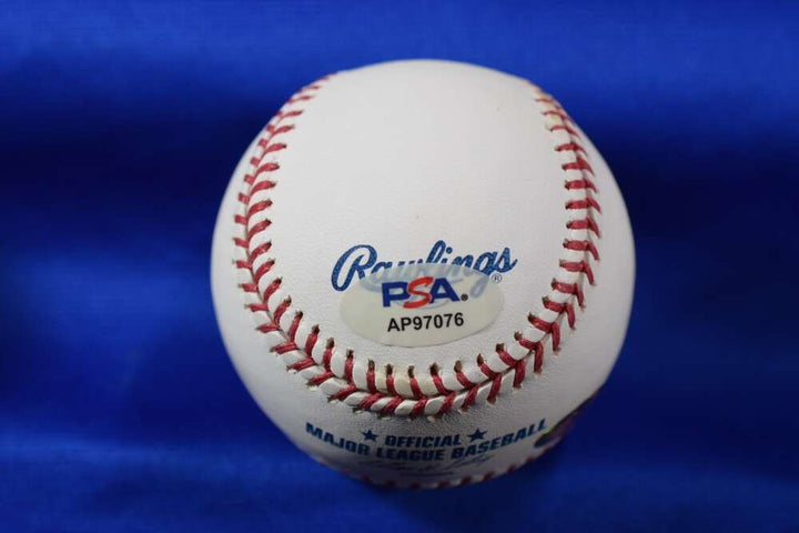 Mike Lum PSA DNA Autograph Major League OML Signed Baseball Rare Big Red Machine