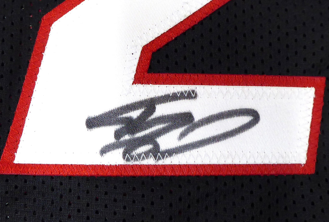 Miami Heat Shaquille Shaq O'Neal Signed Black Jersey On 2 Beckett BAS