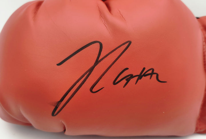 Julio Cesar Chavez Sr. Signed Red Glove LH (Smudged) TriStar Holo #8113515