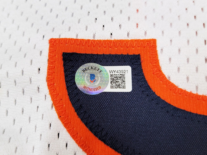 Chicago Bears Dick Butkus Autographed Signed White Jersey Beckett Witness