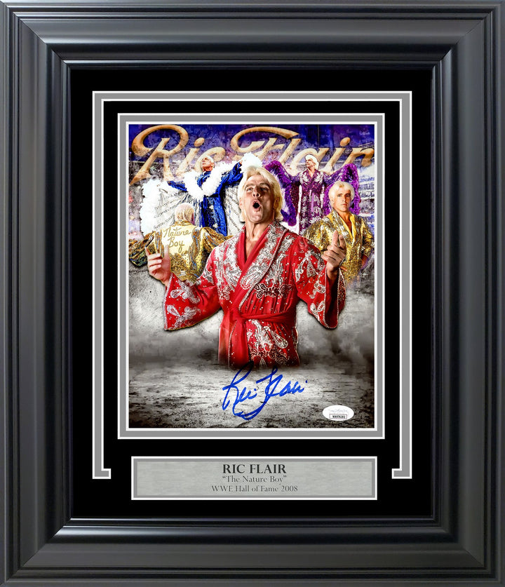 Ric Flair Signed Framed 8x10 Photo WWE JSA