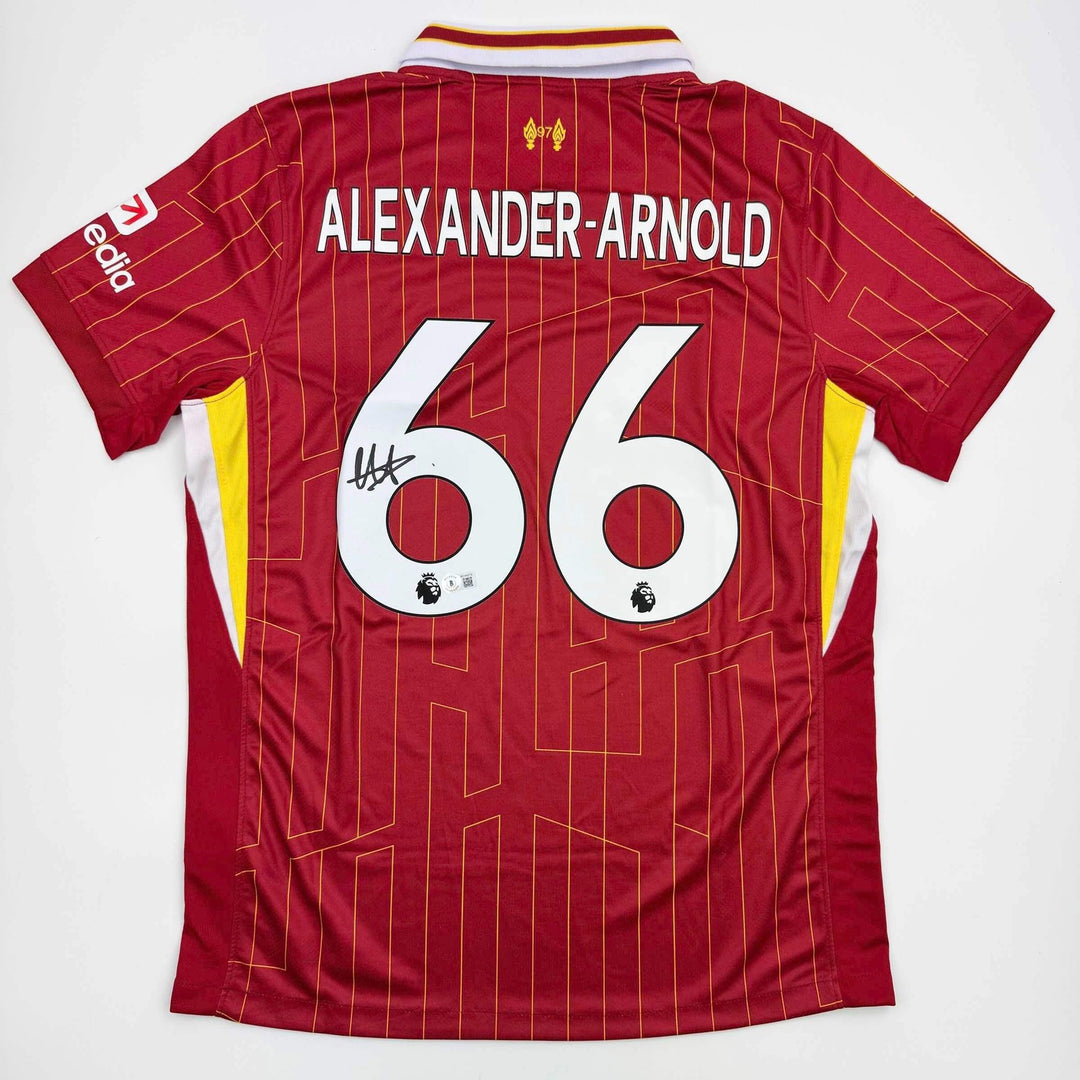 Autographed/Signed Trent Alexander-Arnold Liverpool Red Soccer Jersey BAS COA #2