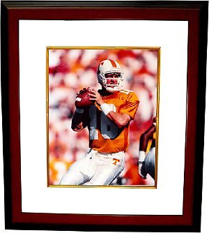 Peyton Manning Tennessee Volunteers 8x10 Photo Custom Framed- EXCLUSIVE
