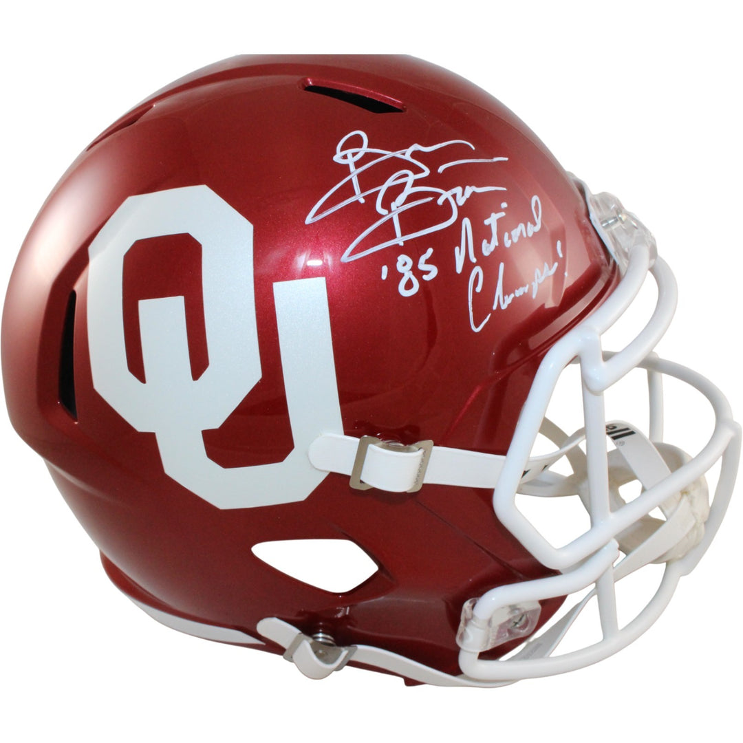 Brian Bosworth Signed Oklahoma Sooners F/S Helmet Nat'l Champs Beckett 54263