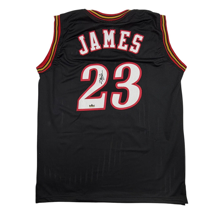 Facsimile Autographed LeBron James Philadelphia Black Reprint Jersey XL