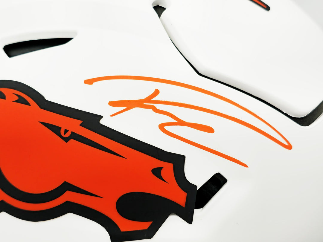 Russell Wilson Auto Broncos Lunar Eclipse White Full Hyper Flex Helmet Fanatics
