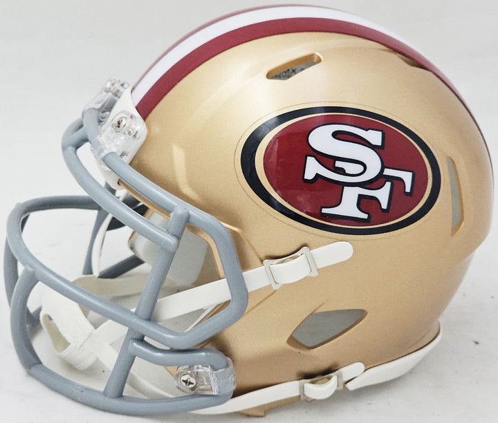 Roger Craig Signed San Francisco 49ers Gold Speed Mini Helmet Beckett Witness