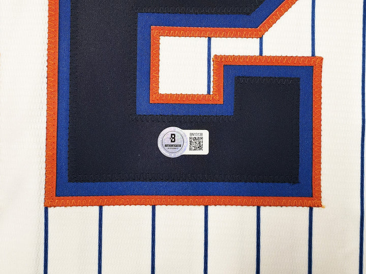 New York Mets Juan Soto Signed White Nike Jersey Size L Beckett