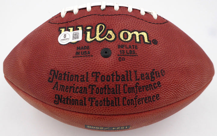 John Elway Signed NFL Leather Football Limited Edition Broncos Beckett #BP55351