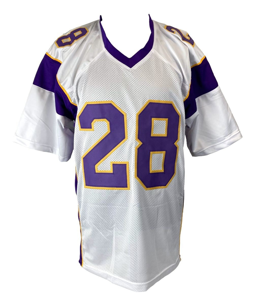 Adrian Peterson Minnesota Signed White Football Jersey JSA