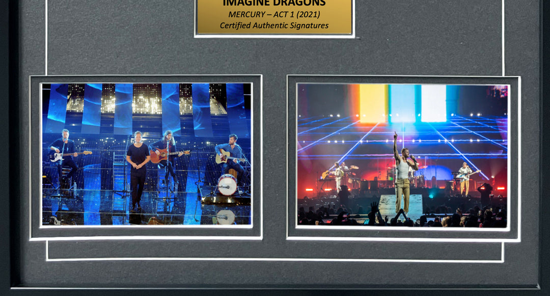 Imagine Dragons Signed Mercury CD Album Framed Collage JSA COA Dan Reynolds Band