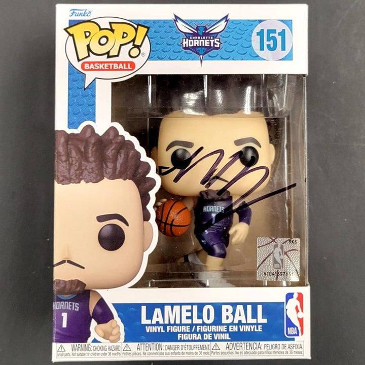 LaMelo Ball autograph signed Charlotte Hornets Funko Pop! ~ Beckett BAS COA LOA