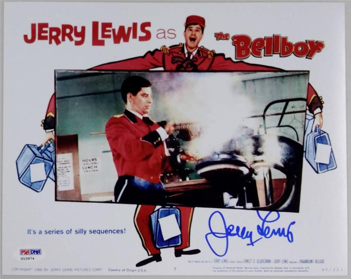JERRY LEWIS Signed THE BELLBOY 8x10 Photo PSA/DNA COA Auto AUTOGRAPH (A)