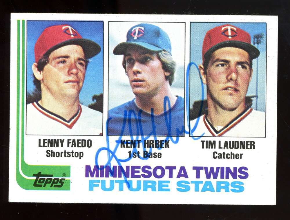 Kent Hrbek Beckett BAS Signed 1982 Topps Future Stars Rookie Autograph