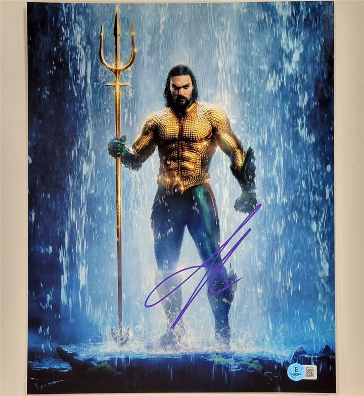 Jason Momoa signed Aquaman 11x14 photo autograph ~ Beckett BAS