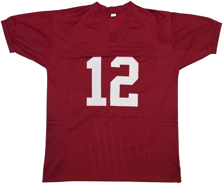 Alabama Crimson Tide Joe Namath Autographed Signed Maroon Jersey Beckett Wit