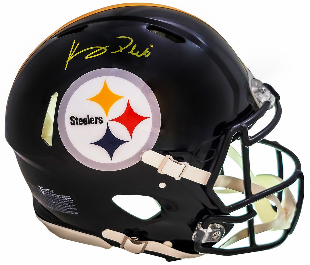 Kenny Pickett Signed Steelers Black Full Size Authentic Speed Helmet Beckett