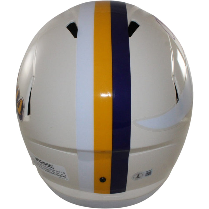 Justin Jefferson Autographed Minnesota Vikings F/S Retro Helmet Beckett W 56179