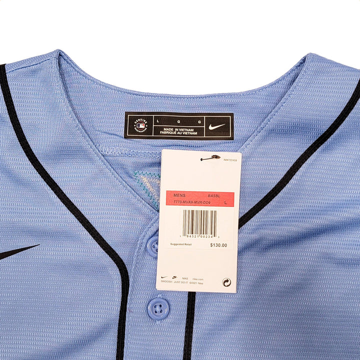 Seattle Mariners Julio Rodriguez Signed Blue Nike Jersey Size L Beckett
