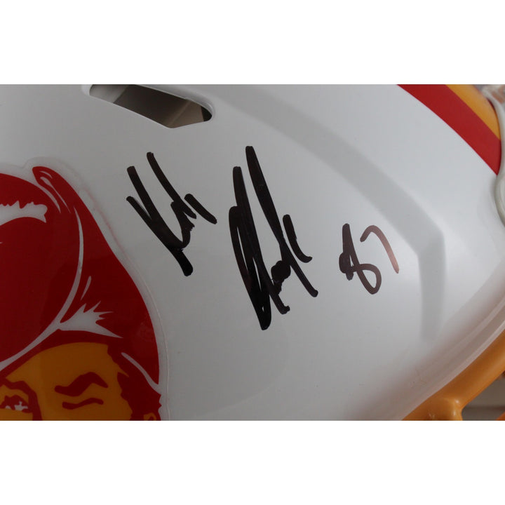 Rob Gronkowski Autographed Tampa Bay Buccaneers Pro TB Helmet Beckett 54602