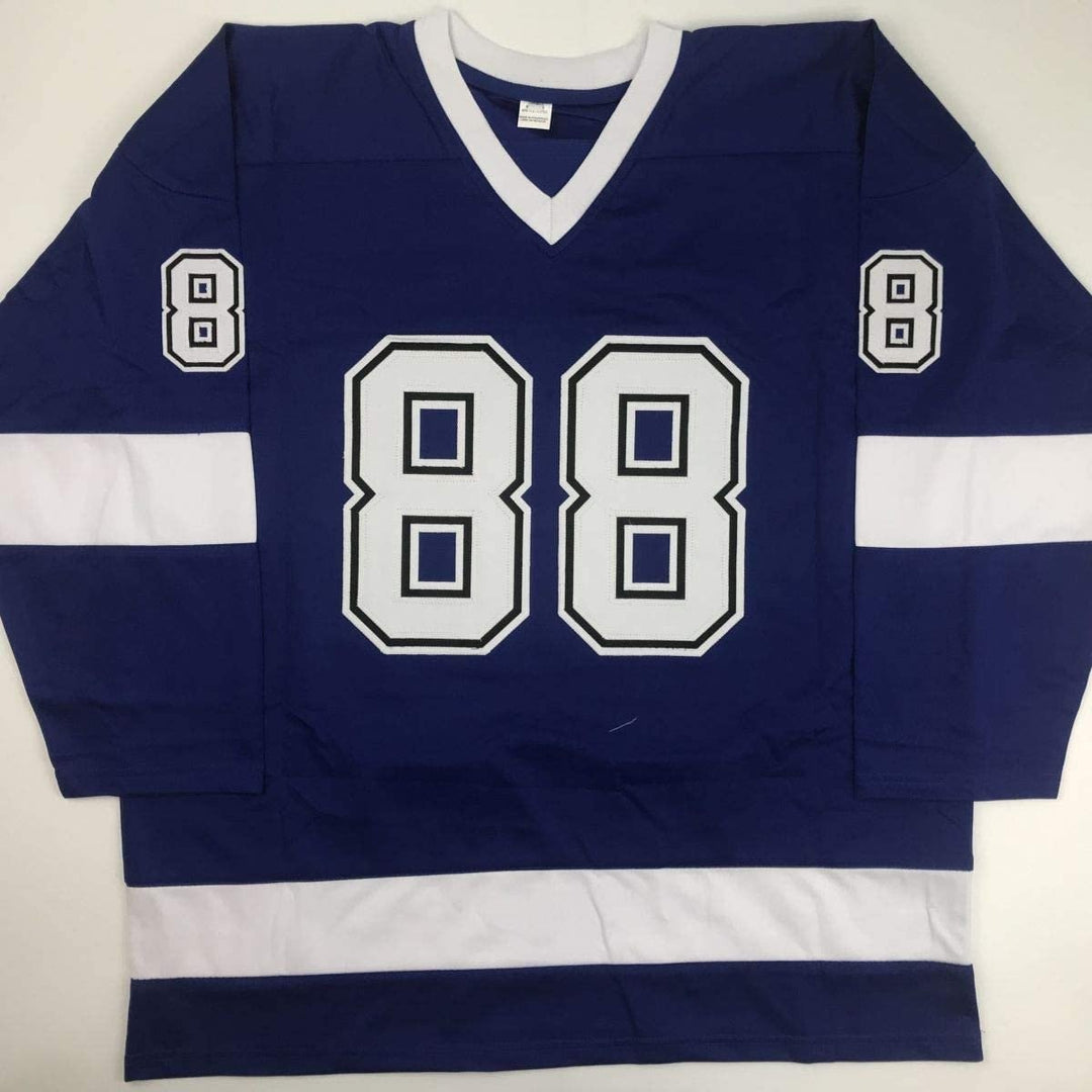 Autographed/Signed Andrei Vasilevskiy Tampa Bay Blue Jersey PSA/DNA COA