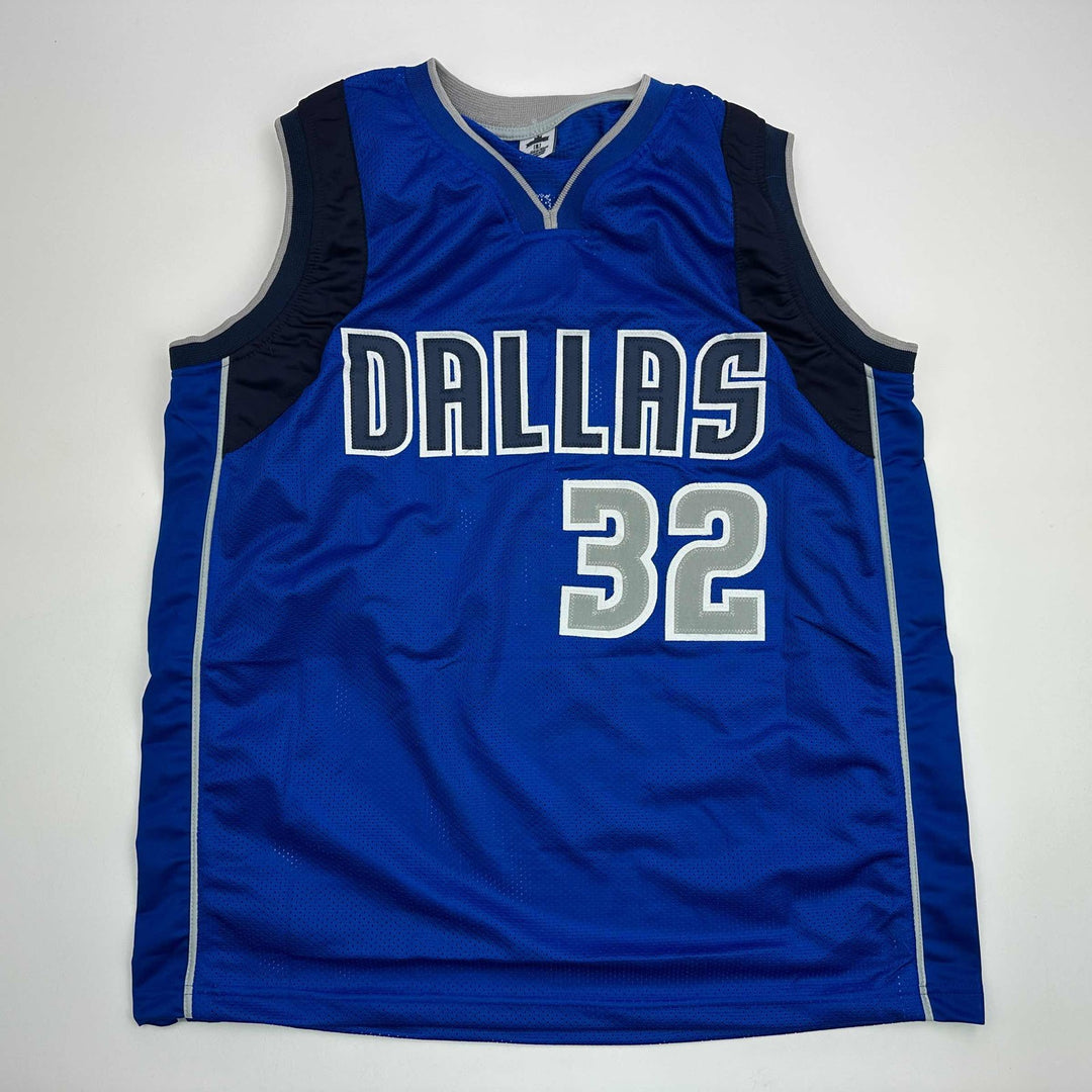 Facsimile Autographed Cooper Flagg Dallas Blue Reprint Auto Jersey Size Men's XL
