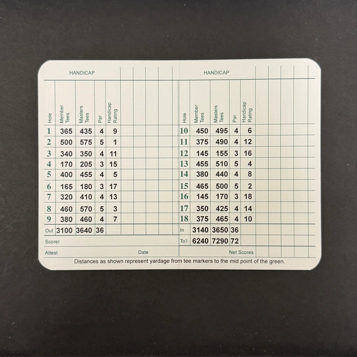 Matthieu Pavon Signed Golf Masters Golf Scorecards PSA Autographed