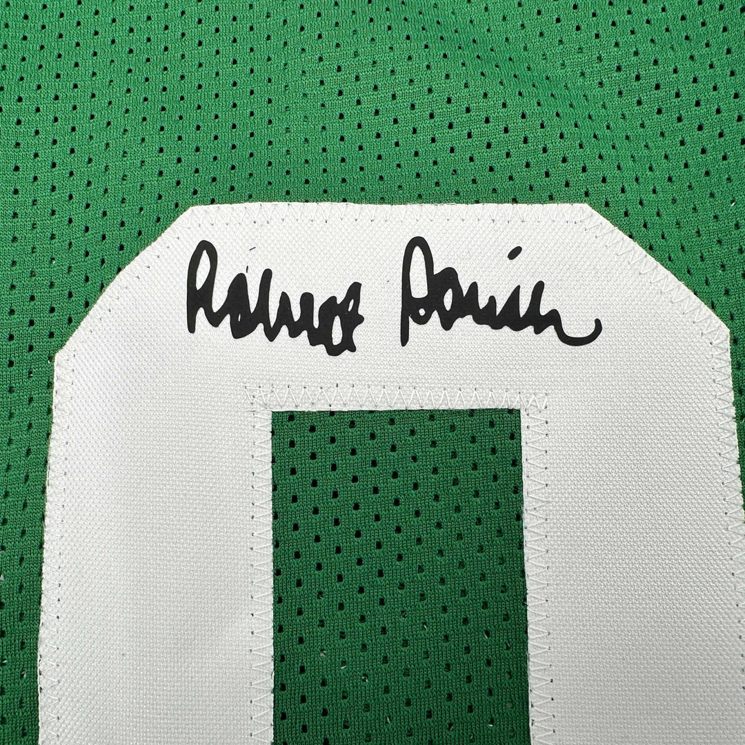 Facsimile Autographed Robert Parish Boston Green Reprint Jersey Size Men's XL