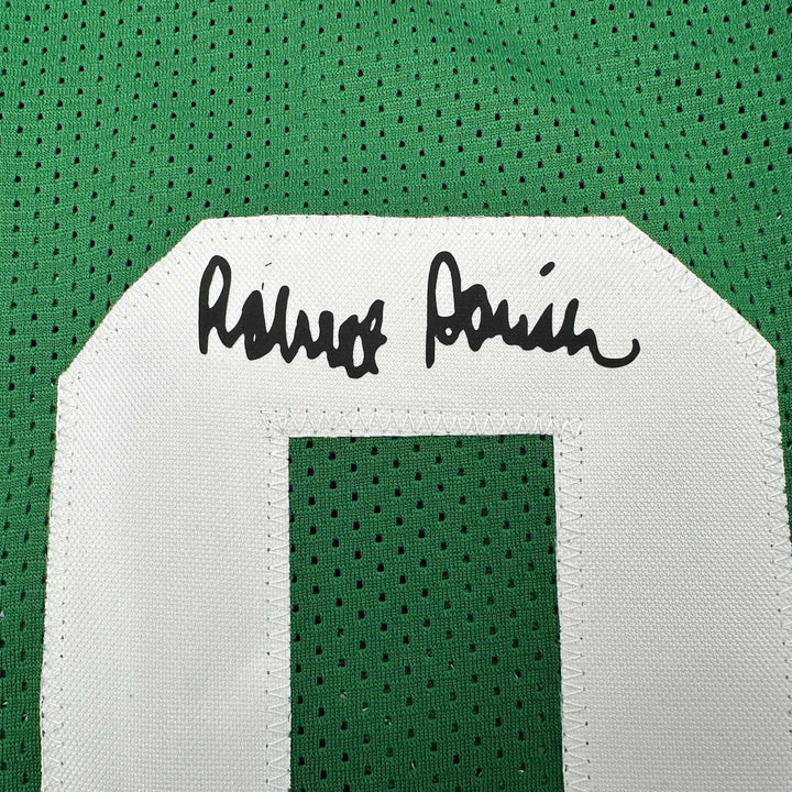 Facsimile Autographed Robert Parish Boston Green Reprint Jersey Size Men's XL