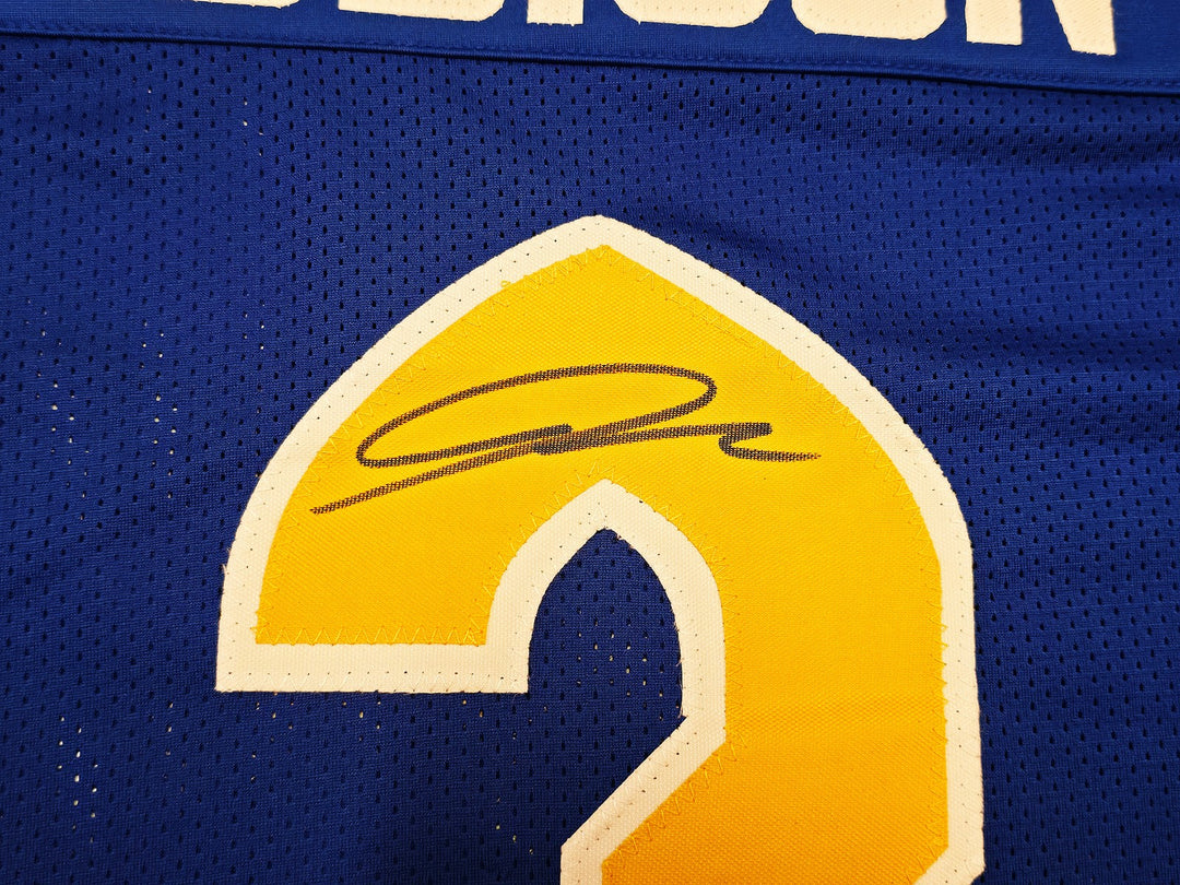 Pittsburgh Panthers Jordan Addison Signed Blue Jersey JSA Witness