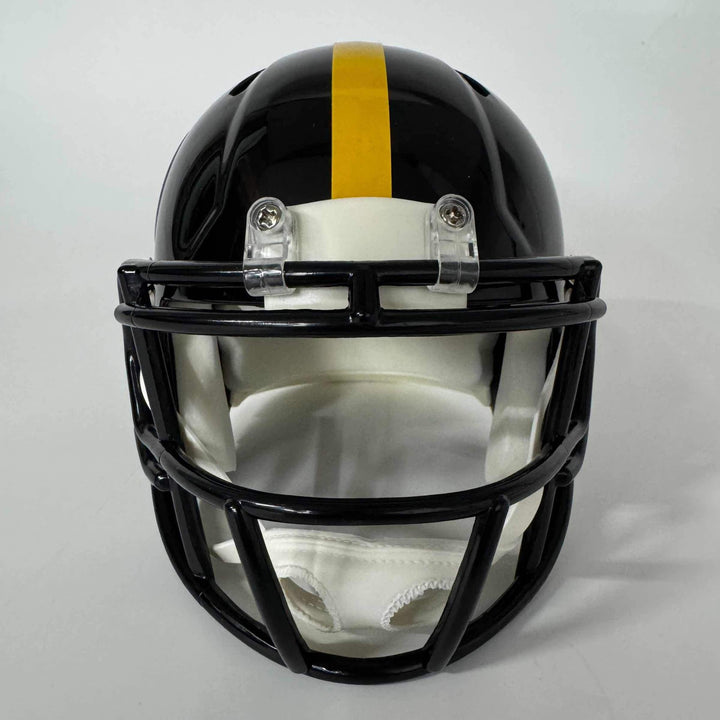 Autographed/Signed Joey Porter Jr. Pittsburgh Steelers Mini Helmet JSA COA