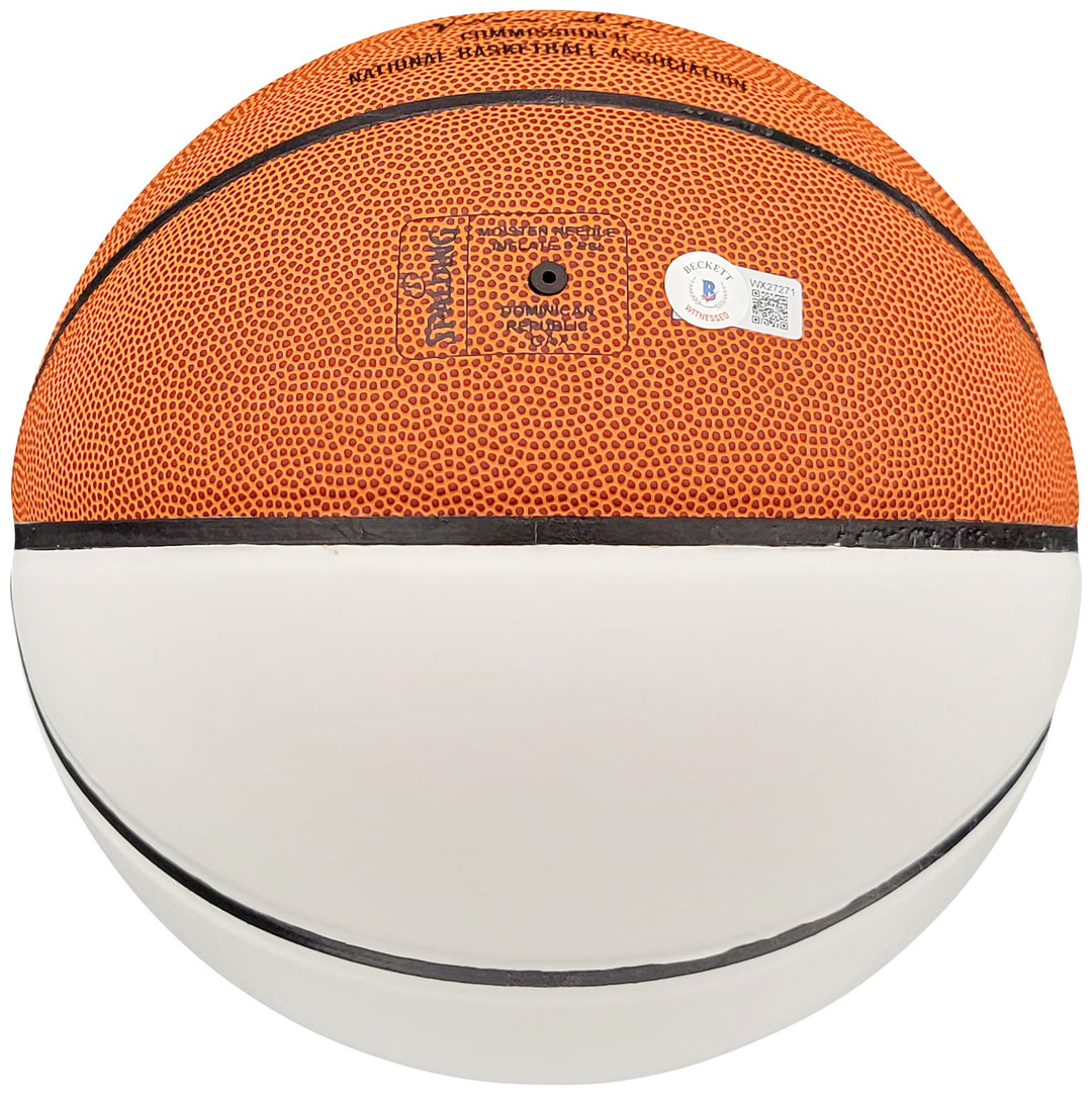 Gary Payton Auto Official Spalding White Basketball Supersonics HOF 2013 Beckett