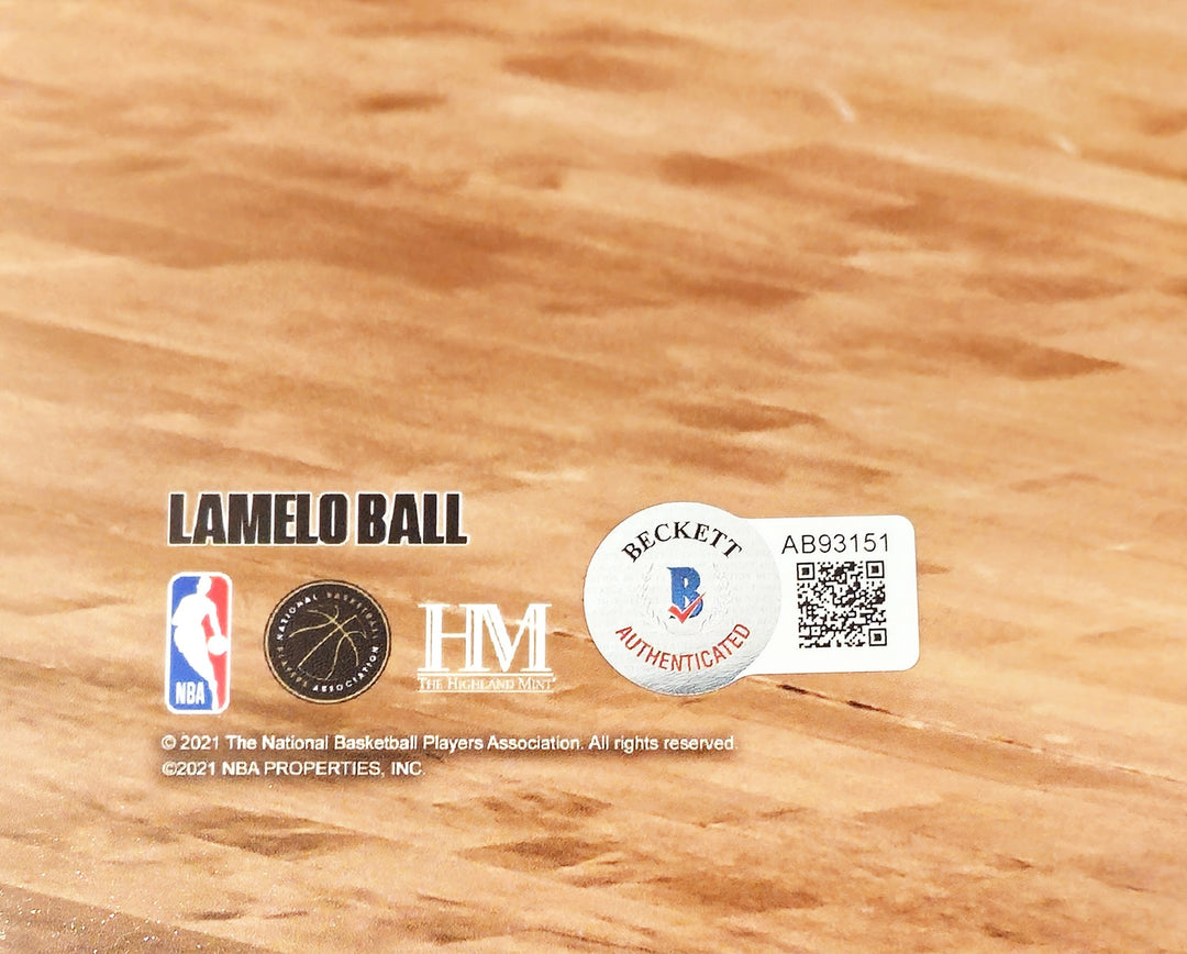 LaMelo Ball Autographed Signed 16x20 Photo Charlotte Hornets Beckett BAS