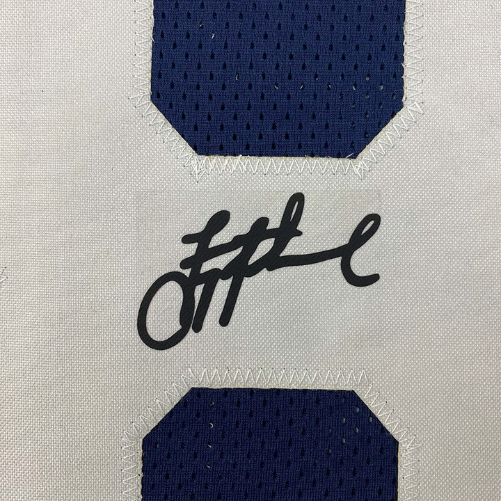 Framed Facsimile Autographed Troy Aikman 33x42 Dallas Reprint Laser Auto Jersey