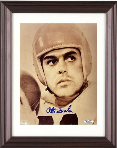 Otto Graham signed Cleveland Browns 8x10 Photo Framed imperfect-Sports World COA