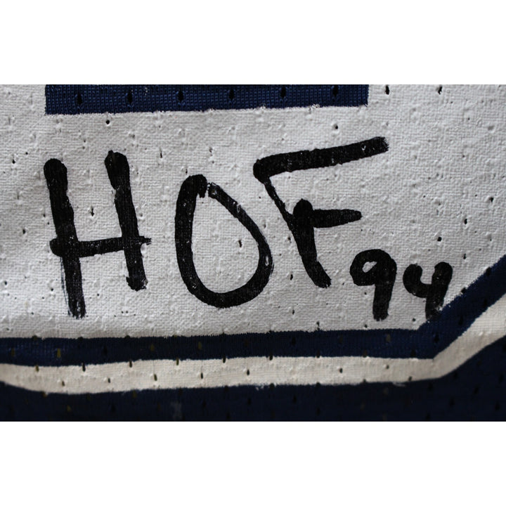 Tony Dorsett Signed Dallas Cowboys Russell Blue 48 Jersey 2 Insc BAS 48480