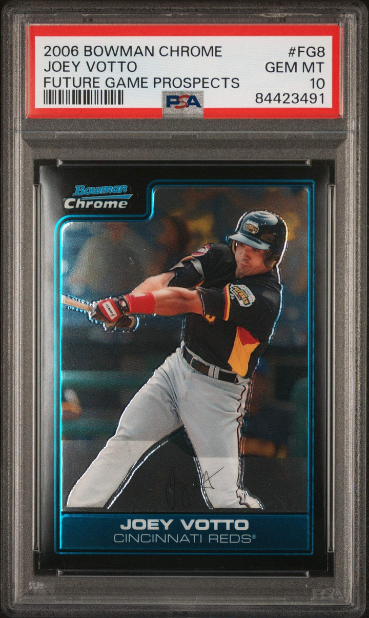 Graded 2006 BWM Chrome Joey Votto #FG8 Future Game Pros RC Baseball Card PSA 10