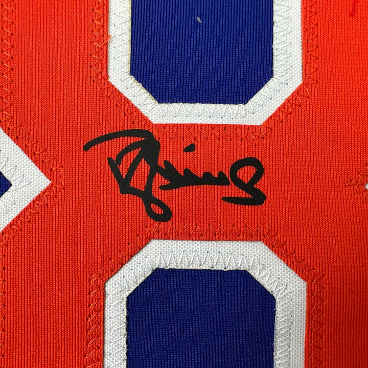 Facsimile Autographed Darryl Strawberry New York Blue Reprint Jersey Size Men XL