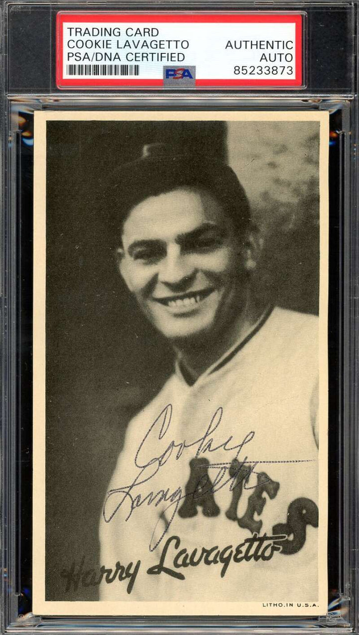 Cookie Lavagetto PSA DNA Signed 1936 R314 Goudey Wide Pen Autograph