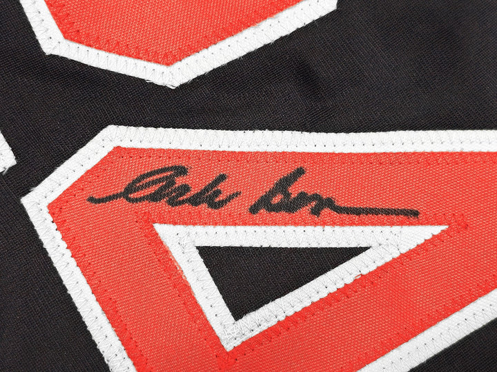 Major League Charlie Sheen Corbin Bernsen Tom Berenger Auto Navy Jersey Beckett