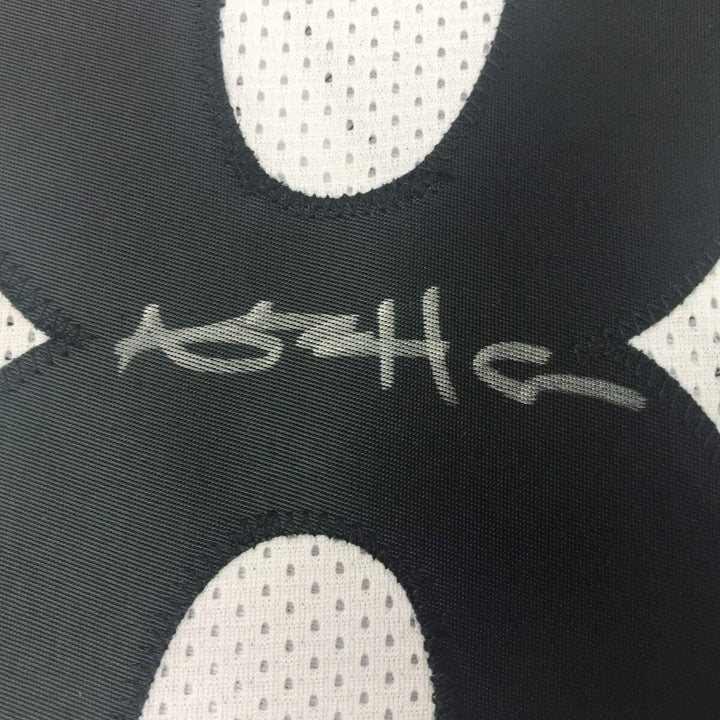 Autographed/Signed Antonio Brown Pittsburgh White Football Jersey Beckett BAS CO