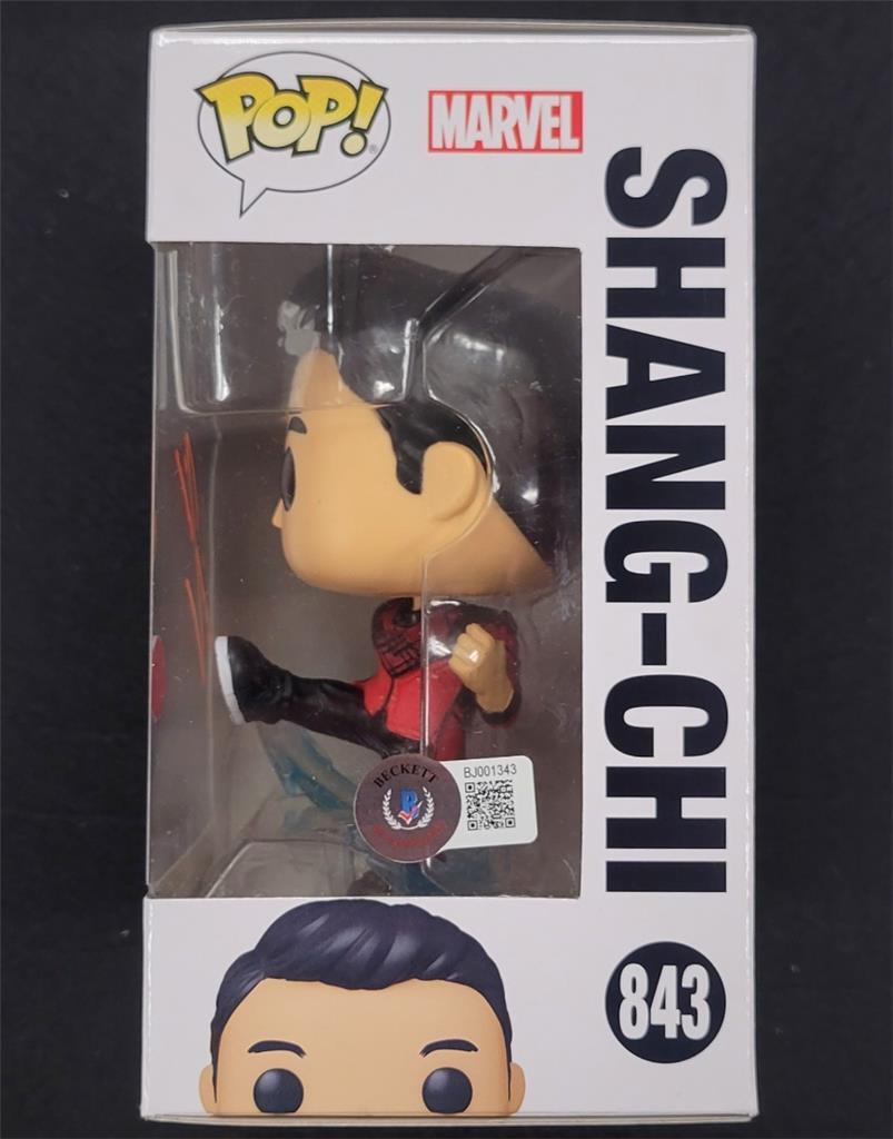 Simu Liu signed Shang-Chi Funko Pop! Marvel Figure autograph (B) ~ Beckett BAS