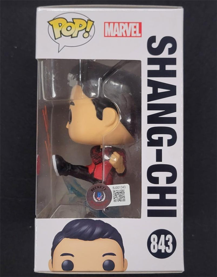 Simu Liu signed Shang-Chi Funko Pop! Marvel Figure autograph (B) ~ Beckett BAS