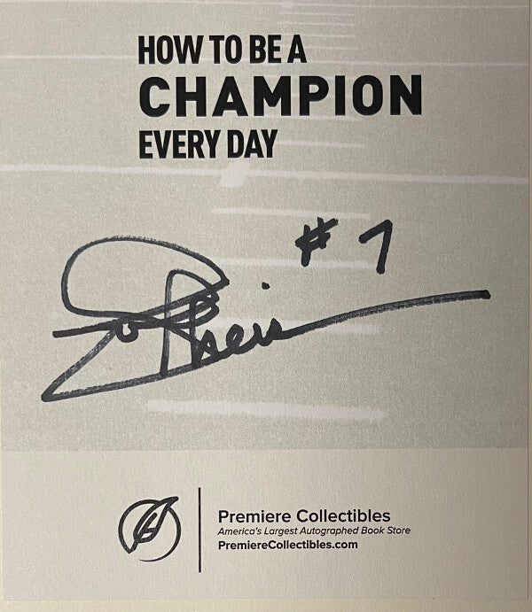 Joe Theismann signed 2020 How to Be a Champion Every Day Hardcover Bookplated #7