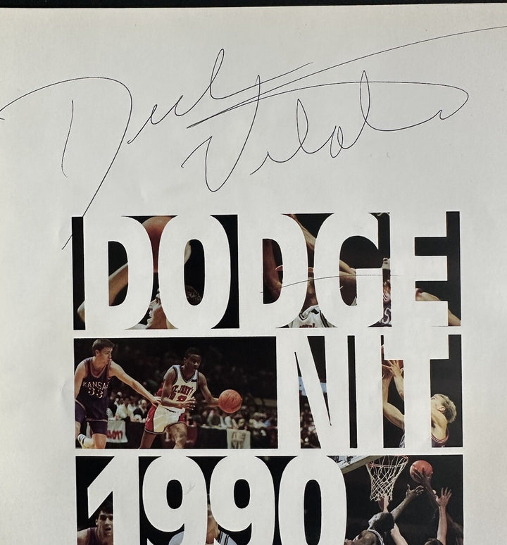 Jim Valvano & Dick Vitale Signed Ncaa Program Nit Mint Autograph Ncaa Psa Coa