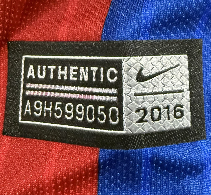 Lionel Messi Signed #10 FC Barcelona Nike Authentic 2016 Jersey Auto ICONS COA