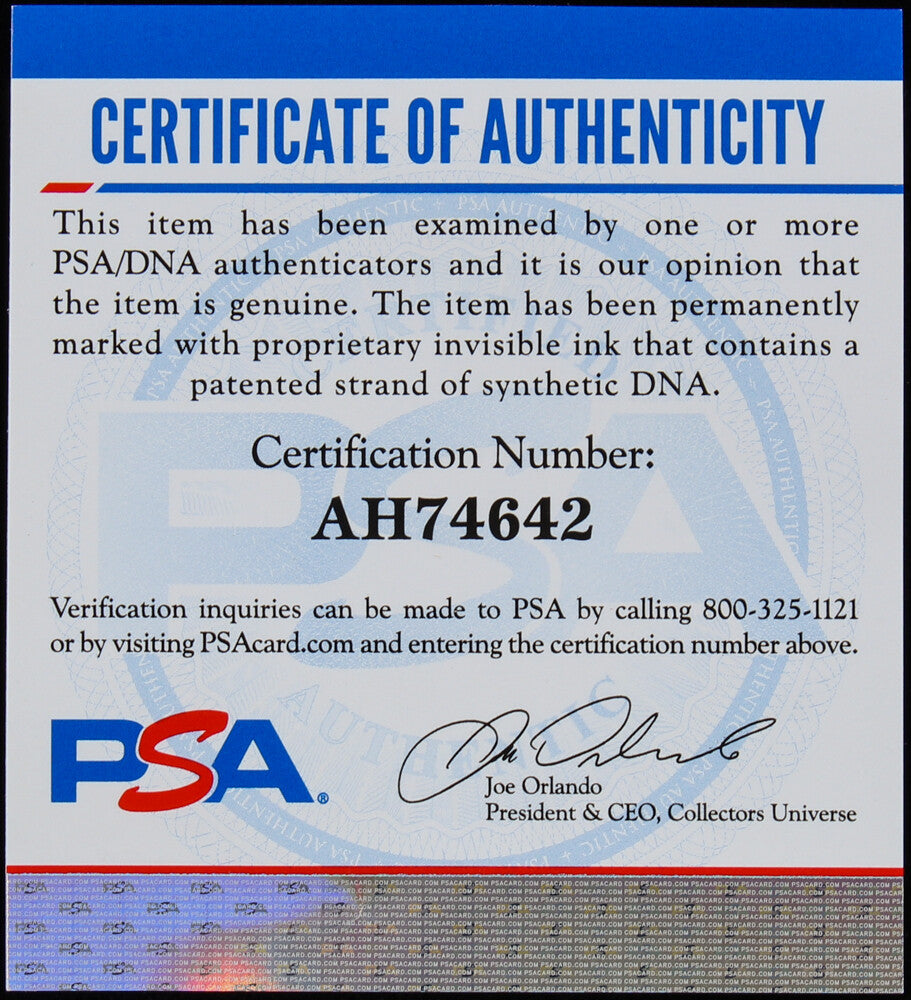 ELMER VALO SIGNED BOBBY BROWN OAL BASEBALL w/ PSA-DNA COA A's YANKEES SENATORS +